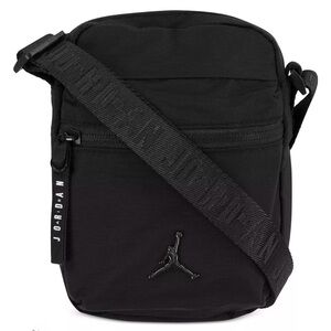 Jordan Black Airborne Mini Festival Bag with Branded Strap